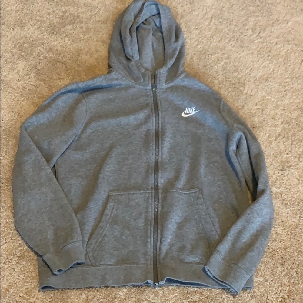 Nike Xl youth grey hoodie athletic athleisure